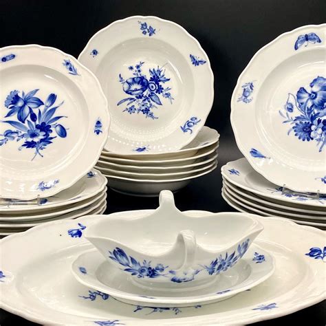 Meissen Eetservies Voor 6 20 Blaue Blume Mit Insekten 1 Wahl