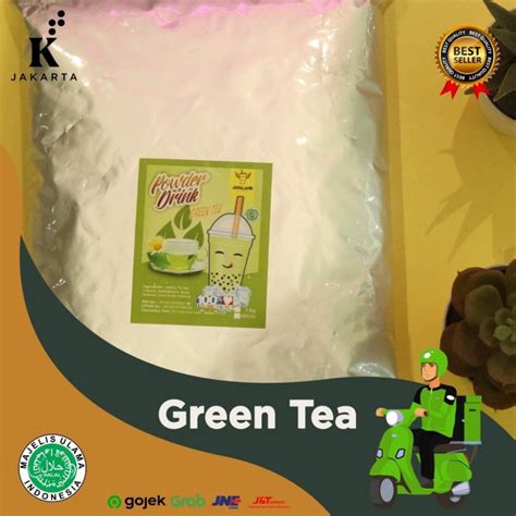 Jual Bubuk Minuman Bubble Powder Drink Green Tea ORIGINAL Javaland 1kg