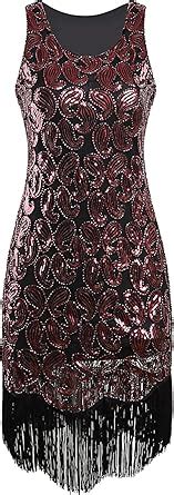 Amazon Vijiv S Gastby Sequined Embellished Fringed Paisley