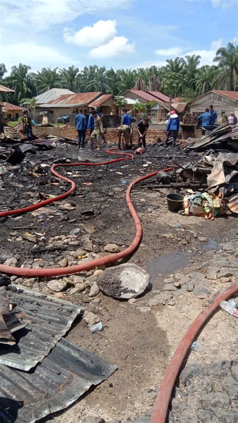 Kebakaran Hebat Di Langkimat Simangambat Hanguskan Rumah Dan Kios