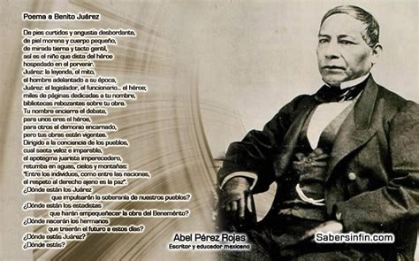 Poesia A Benito Juarez Pares