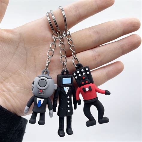 Anime Skibidi Toilet Keychain Skibidi Toilet Tv Man Camara Man Skibidi