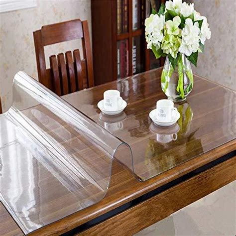 Ostepdecor Custom 20mm Thick Crystal Clear Table Protector For Dining