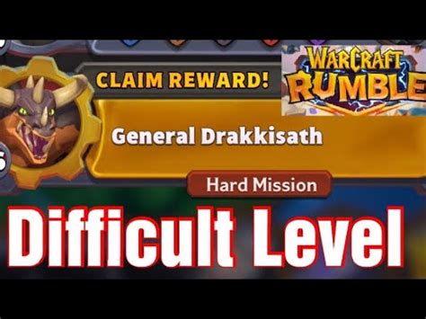 Warcraft Rumble General Drakkisath Hard Mission Take Down Youtube