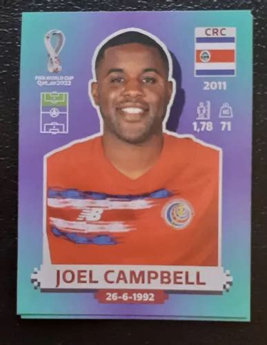 Figurita Mundial Qatar Azul Europea Joel Campbell En Venta En