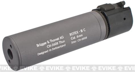 B T Rotex Iiia Compact Mock Silencer For M Series Airsoft Rifles