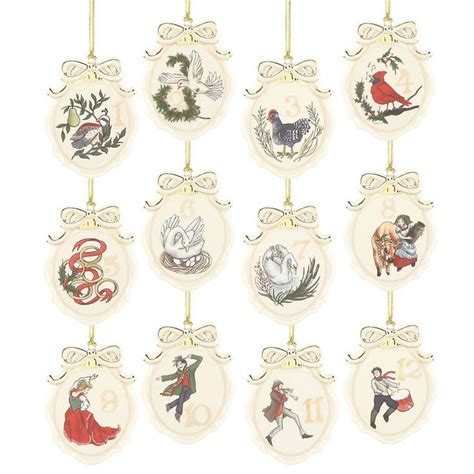 Purchase Twelve Days Of Christmas 12 Piece Ornament Set Twelve Days Of Christmas Christmas