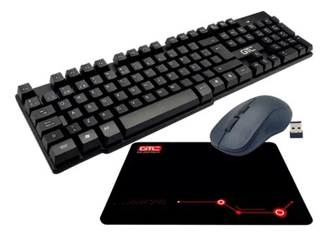 Kit Inalambrico Cbg 012 Teclado Mouse Y Pad Gtc Combo