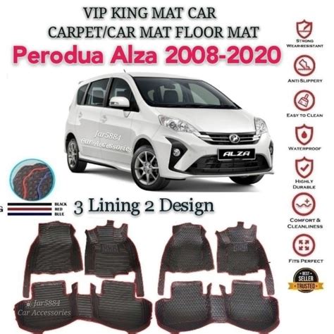 Perodua Alza King Mat Car Carpet Car Mat Floor Mat Row