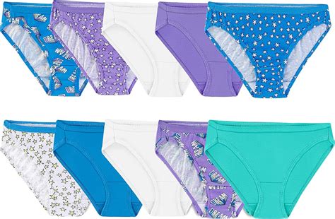 Fruit Of The Loom Girl S Cotton Bikini Underwear Style Pack Of Pack Fashion Assorted
