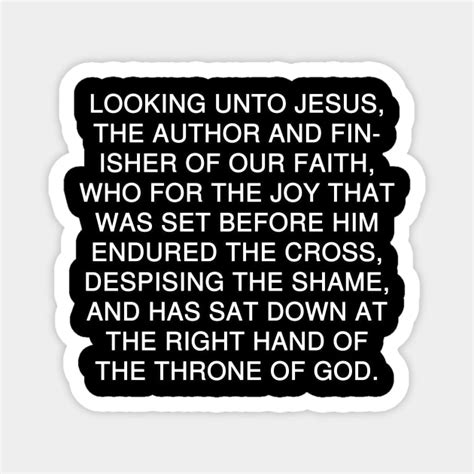 Hebrews 122 Bible Verse Bold Text Nkjv Hebrews 12 2 Magnet