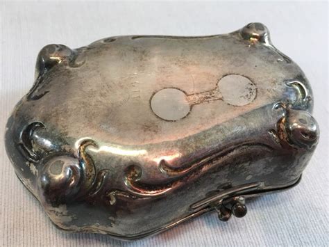 Art Nouveau Jewelry Casket Footed Forbs Silver Compan Gem