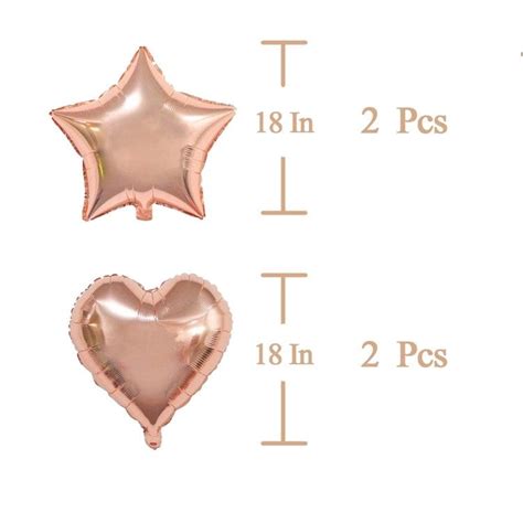 Rose Gold Balloon Decorations Rose Gold Happy Birthday Bunting Etsy