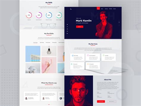 Personal Resume & Portfolio Design by Bashar Bhuiyan on Dribbble