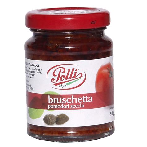 Polli Bruschetta Al Pomodori Secchi 90g Grocery And Gourmet