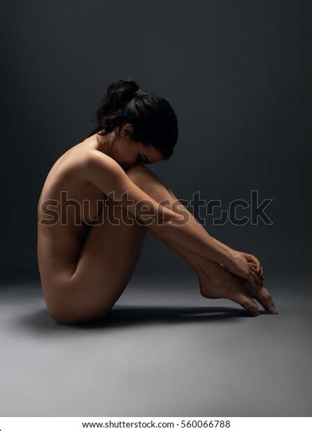 Nude Gorgeous Brunette Profile Portrait Studio Stock Photo 560066788 Shutterstock
