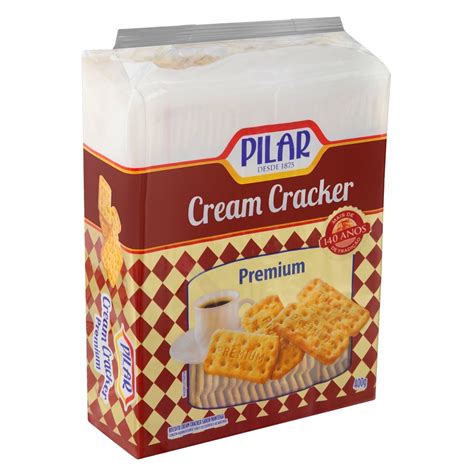 Biscoito Cream Cracker Manteiga Pilar Premium Pacote 400g Mix Bahia