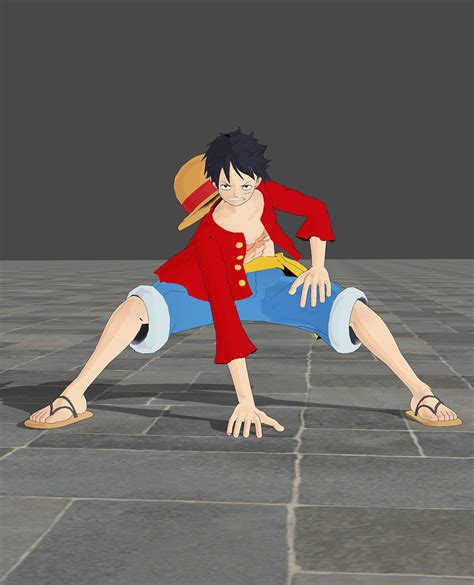 Luffy - Gear second pose by TheForgottenSaint47 on DeviantArt