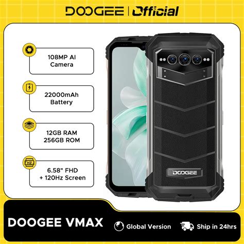 DOOGEE Tel Fono Inteligente V Max 5G M Vil Resistente De 6 58 Pulgadas