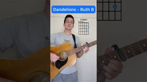 How To Play Dandelions By Ruth B On Guitar Easy Guitar Tutorial Youtube