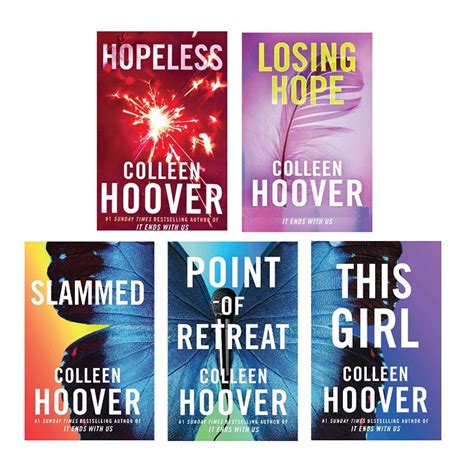 Colleen Hoover Collection Book Set Slammed Point Of Retreat This