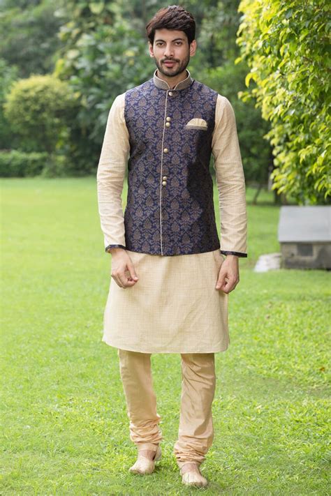 Jacket With Kurta Set Wedding Kurta For Men Groom Dress Men Indian