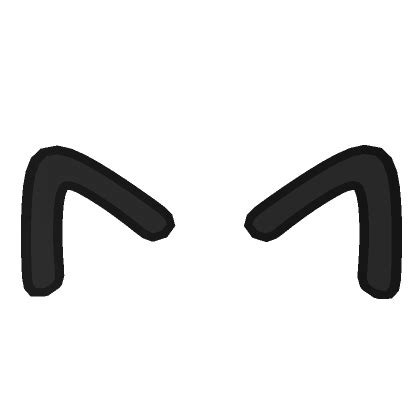 Black Neon Doodle Cat Ears Roblox