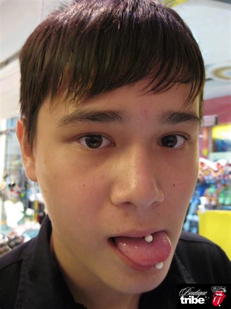 Tatto Piercing Body Tongue Piercing