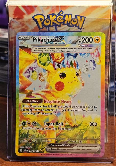 Pikachu Ex Surging Sparks Special Illustration Rare 238191 Ebay