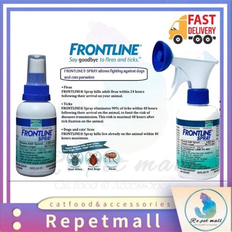 Frontline Spray For Cat And Dog Anti Flea And Ticks Kutu 100ml250ml