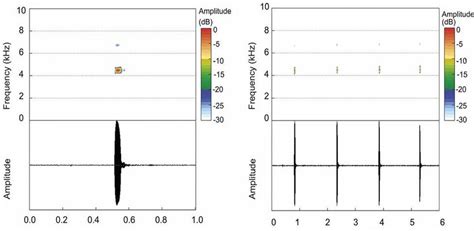 Spectrograms Above And Oscillograms Below Of Advertisement Calls Of