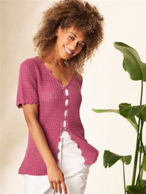 Rowan Summertime Crochet Collection Melina Top Laughing Hens