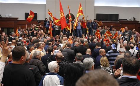 Macedonia Protesters Storm Parliament After Albanian Elected As