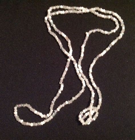 White Seed Bead Necklace Firefly Jewelry Seed Bead Necklace Necklace