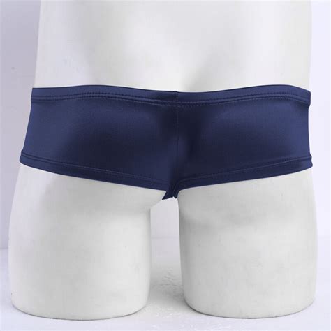 Us Men Wet Look Bulge Pouch Low Rise Micro Bikini Briefs Underwear