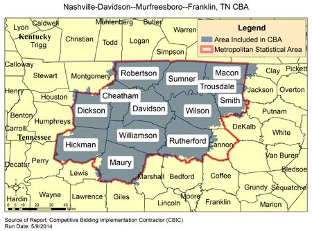 Printable Nashville Zip Code Map