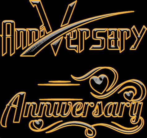 Golden Wedding Anniversary Vector Hd Png Images Happy Anniversary