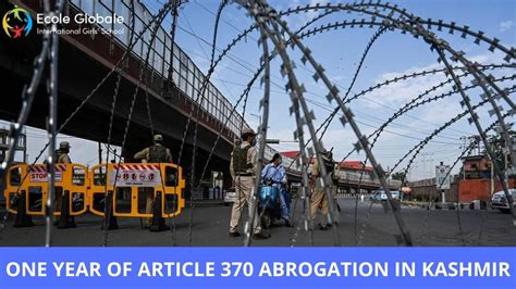 One Year Of Article 370 Abrogation In Kashmir