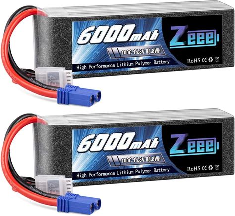 Zeee S Lipo Batteria V C Mah Rc Batteria Con Connectore Ec