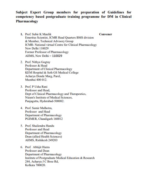 Nmc Guidelines For Competency Based Postdoctoral Training Program For