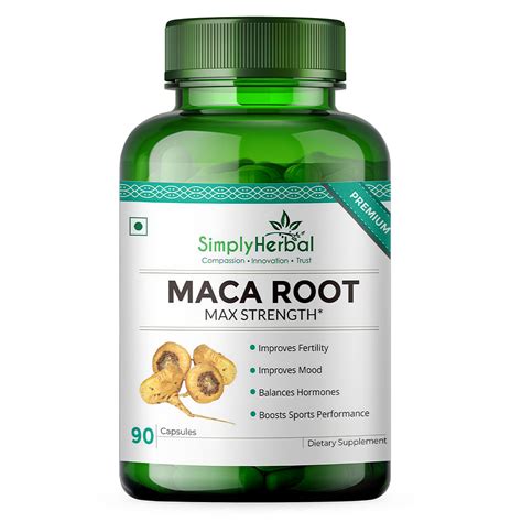 Simply Herbal Maca Root Extract Capsules 90 Capsules