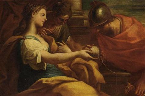 Arianna Porge Il Filo A Teseo Mythologiae