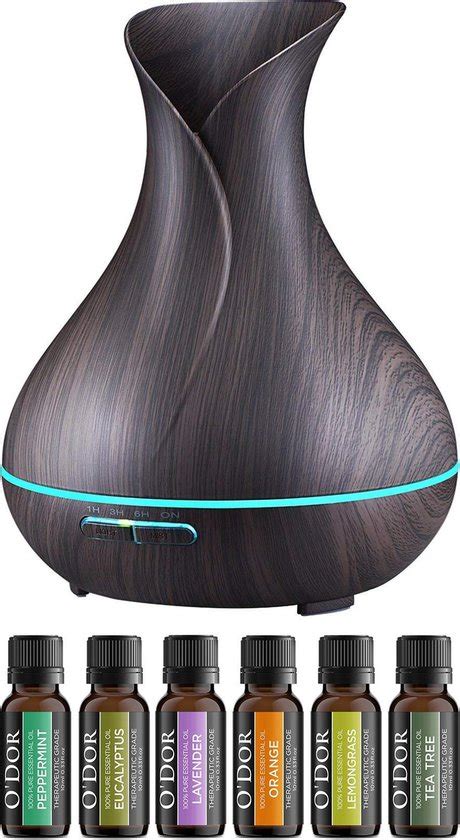 O Dor Cadeau Set Aroma Diffuser Met Extra Flesjes Etherische Olie