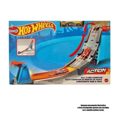 Pista Campeonato Para O Topo Hot Wheels Gbf83 Mattel Pistas