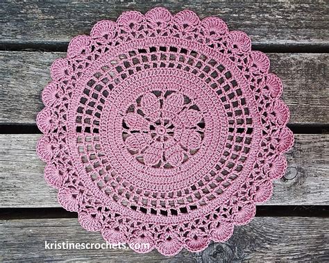 Ravelry Tea Rose Doily Pattern By Kristines Crochets