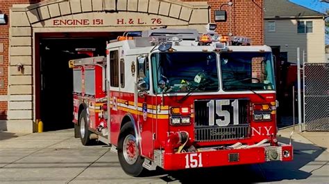 FIRST VIDEO BRAND NEW FDNY Engine 151 Responding To A EMS Run