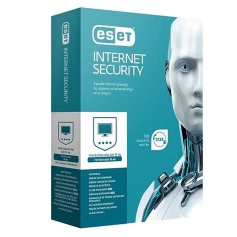 ESET NOD32 Internet Security Türkçe 5 Kullanıcı 1 Yıl Box - 126.40 Dolar