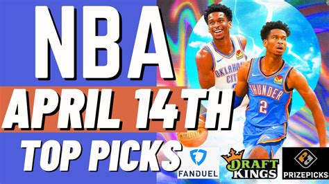 NBA Dfs DraftKings Fanduel Prize Picks Friday 4 14 2023 YouTube