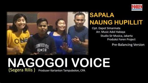 Chord Lagu Sapala Naung Hupillit Nagogoi Voice Kunci Gitar Dasar C