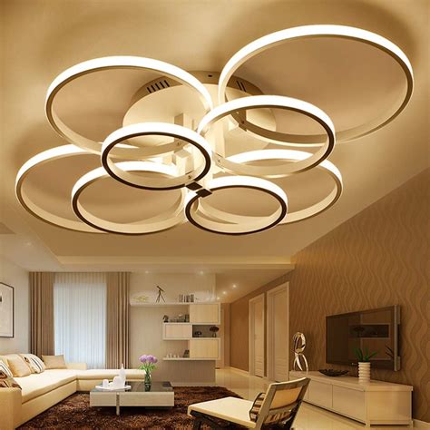 Onlt Plafoniera Led Da Soffitto Super Sottile Cerchio Soffitto Moderni